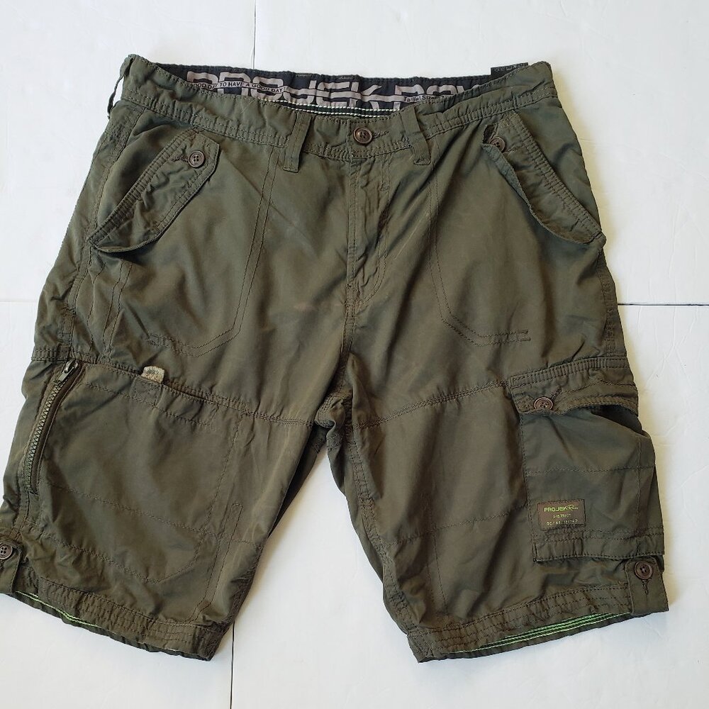 Projek Raw Cargo Lightweight Cotton Blend Utility Outdoor Shorts
